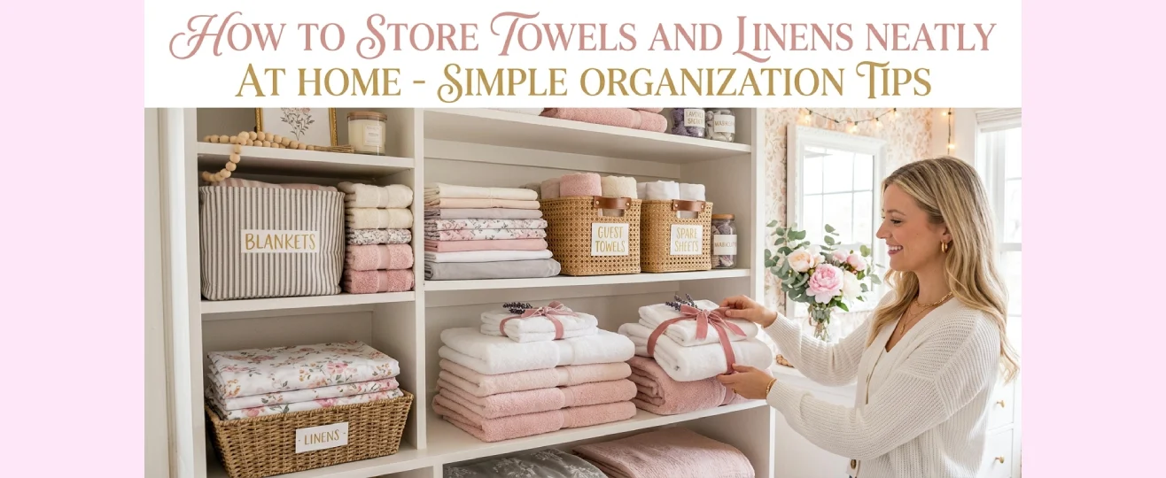 How to Store Towels and Linens Neatly at Home – Simple Organization Tips