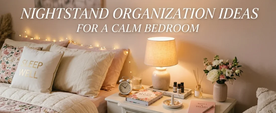 Nightstand Organization Ideas for a Calm Bedroom