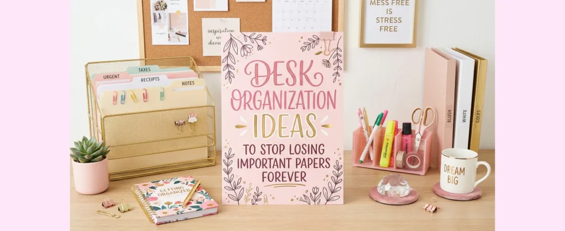 Desk Organization Ideas to Stop Losing Important Papers Forever