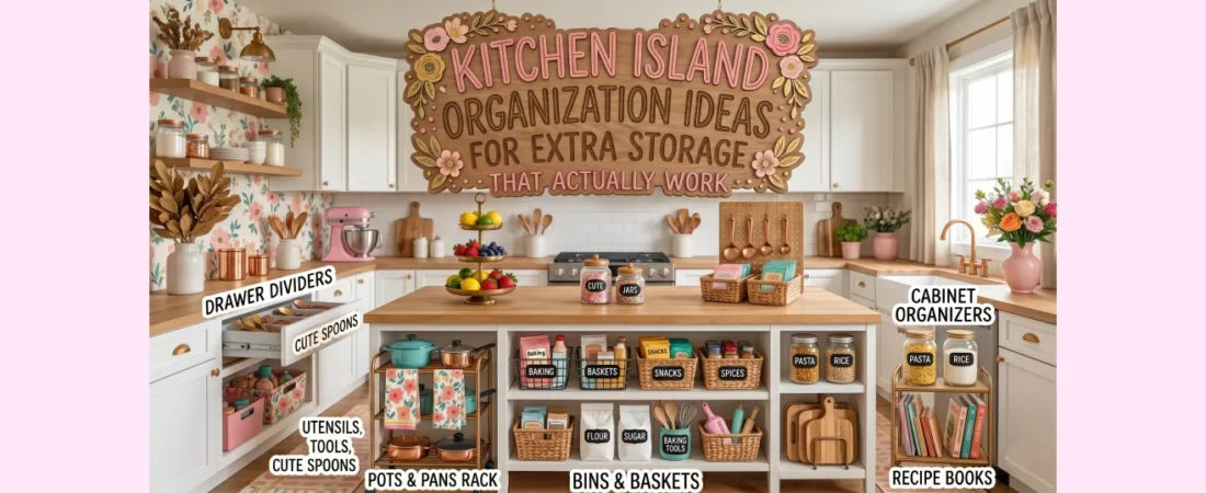 Kitchen Island Organization Ideas for Extra Storage That Actually Work