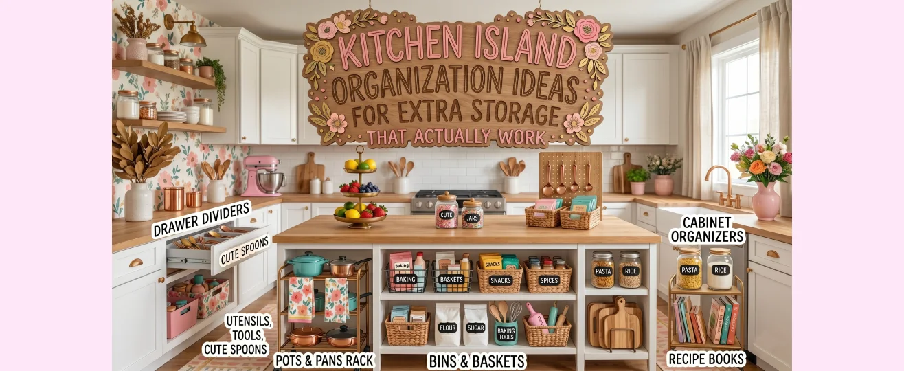 Kitchen Island Organization Ideas for Extra Storage That Actually Work