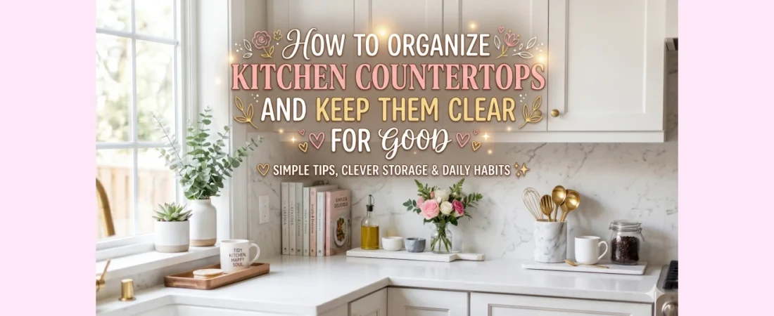 How to Organize Kitchen Countertops and Keep Them Clear for Good