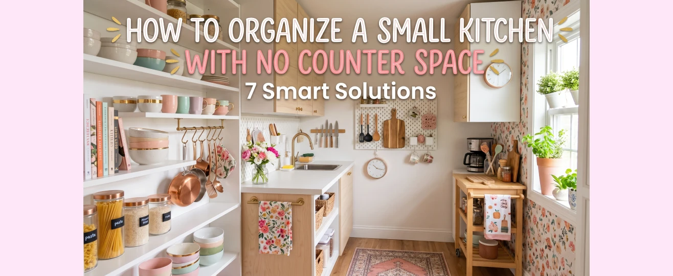 How to Organize a Small Kitchen With No Counter Space – 7 Smart Solutions