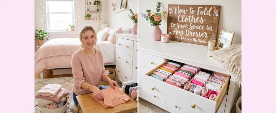How to Fold Clothes to Save Space in Any Dresser – My Proven Methods