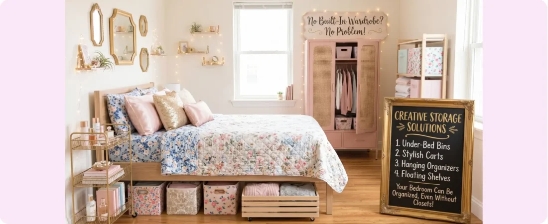 Bedroom Storage Ideas When You Have No Built-In Storage – Creative Solutions