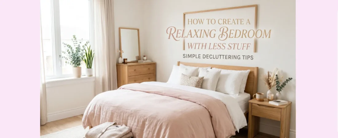 How to Create a Relaxing Bedroom With Less Stuff – Simple Decluttering Tips