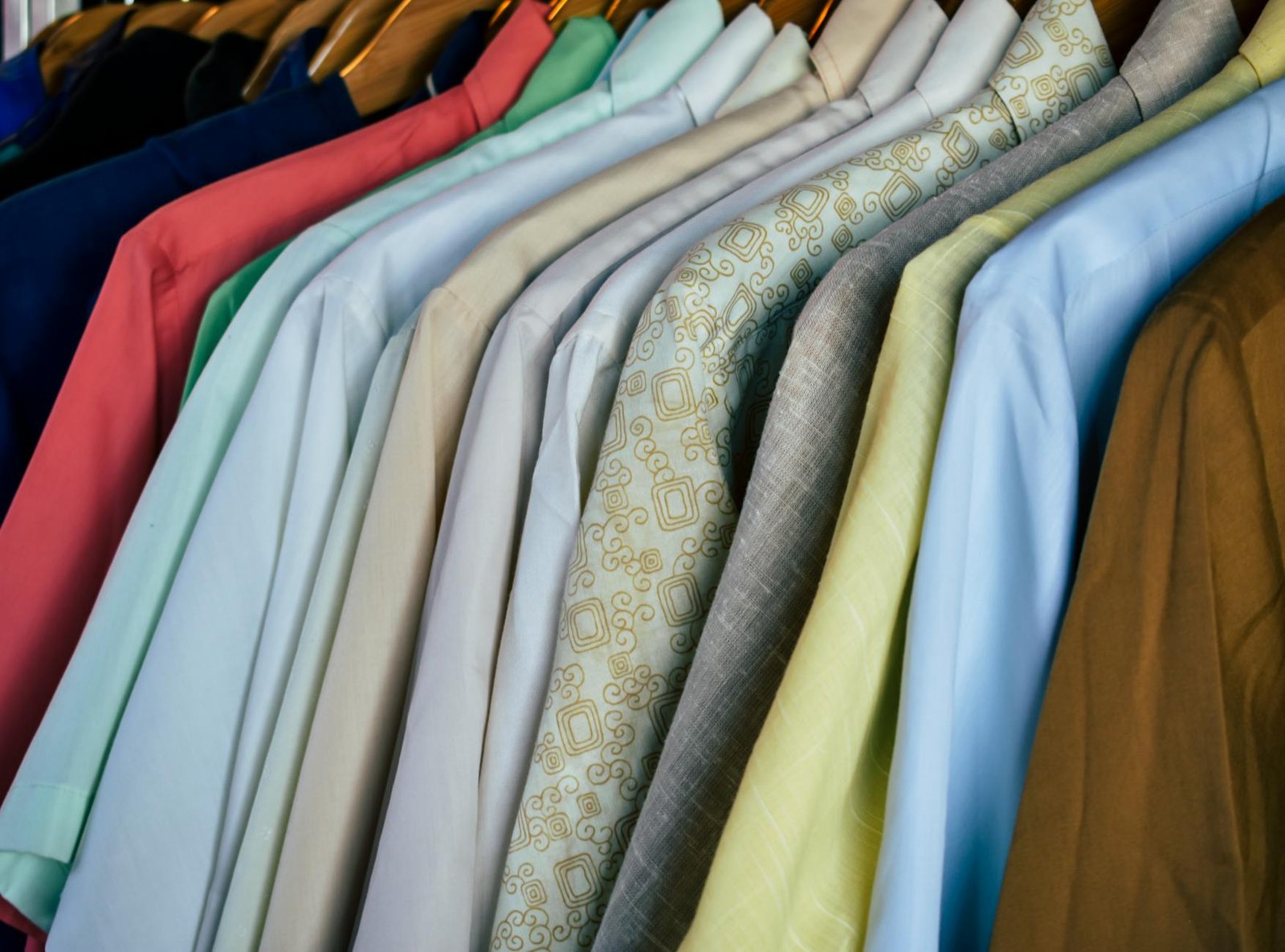 Double-hang clothing rods maximizing vertical space in small closet